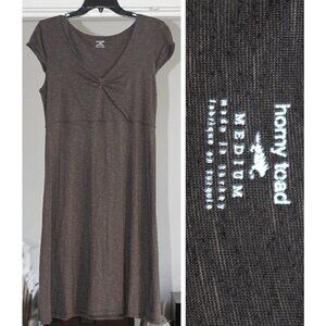 Horny Toad (Toad & Co)  - Rosemarie A-Line Dress in Bark Brown - size Medium